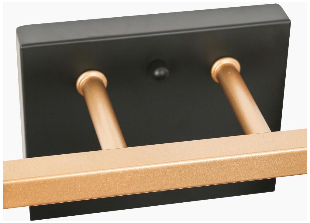 Image 4 Umbralicious 8 1/2"H Matte Black and Satin Gold Wall Sconce more views