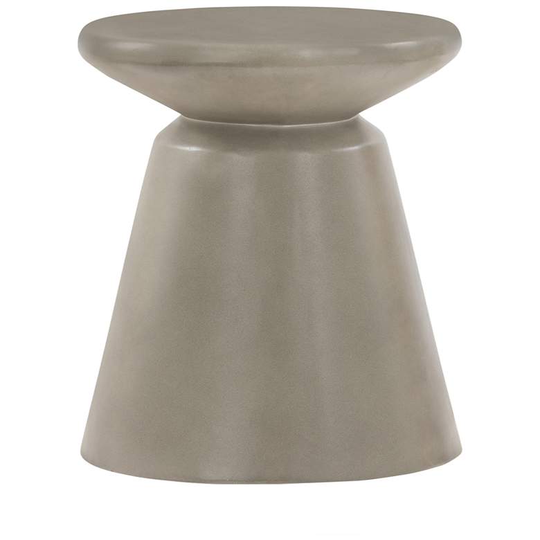Image 1 Umbre Concrete Indoor Outdoor Accent Stool End Table