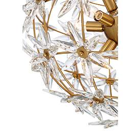 Image3 of Umbria 20" Wide Soft Gold Crystal 12-Light Orb Pendant more views