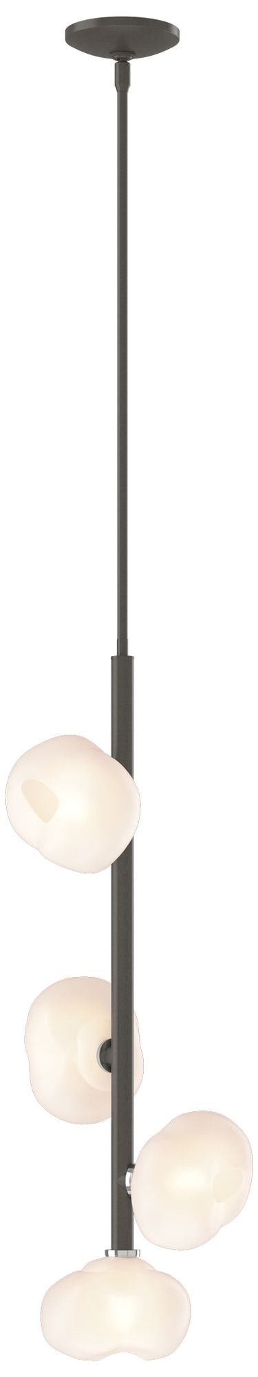 Ume 11.5" Wide 4-Light Dark Smoke Vertical Pendant - Made to Order