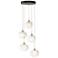 Ume 16.6" Wide 5-Light Soft Gold Pendant With Frosted Glass Shade