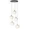 Ume 16.6" Wide 5-Light Vintage Platinum Standard Pendant w/ Frosted Sh