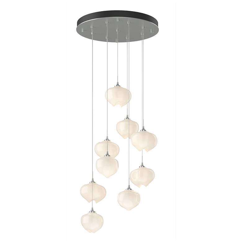 Image 1 Ume 20.5"W 9-Light Round Standard Pendant w/ Frosted Glass Shade