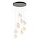 Ume 20.5"W 9-Light Round Sterling Standard Pendant w/ Frosted Glass Sh