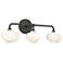 Ume 22"W 3-Light Oil Rubbed Bronze Bath Sconce w/ Frosted Shade