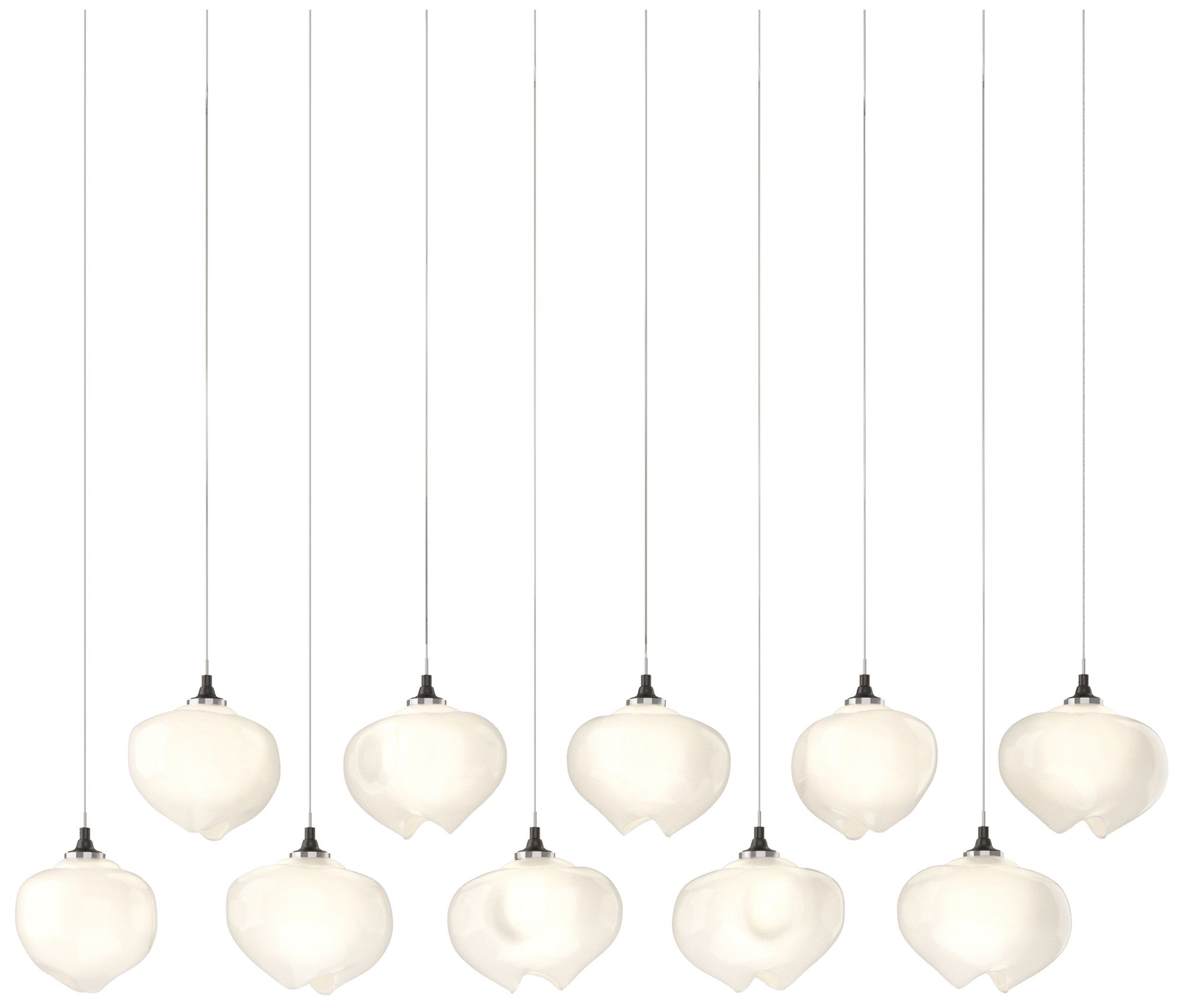 Ume 44.7" 10-Light Rectangular Bronze Long Pendant Made to Order