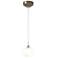 Ume 5.7"W Soft Gold Standard Mini-Pendant With Frosted Glass Shade