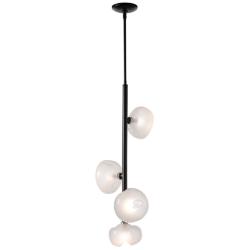 Ume Oil Rubbed Bronze Vertical Pendant With Frosted Glass