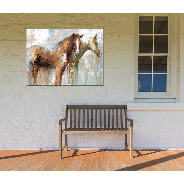 Image 3 Unbridled 40" Wide Rectangular Outdoor Canvas Wall Art more views