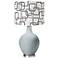 Uncertain Gray Abstract Rectangle Shade Ovo Table Lamp