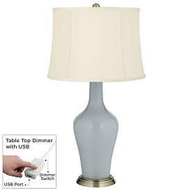 Image1 of Uncertain Gray Anya Table Lamp with Dimmer