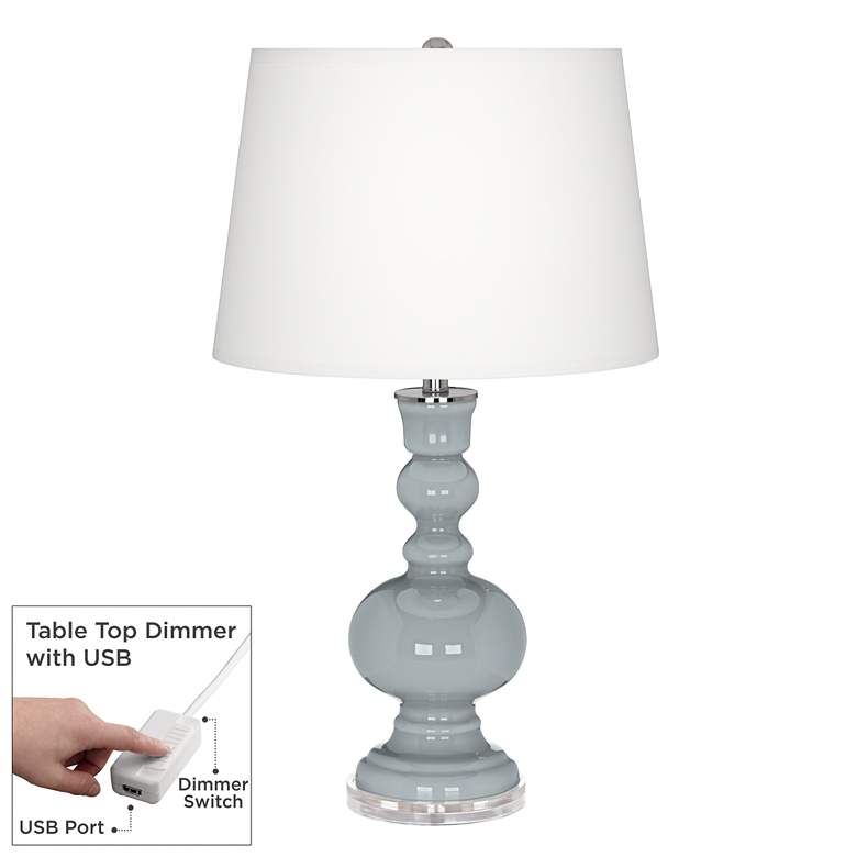 Image 1 Uncertain Gray Apothecary Table Lamp with Dimmer