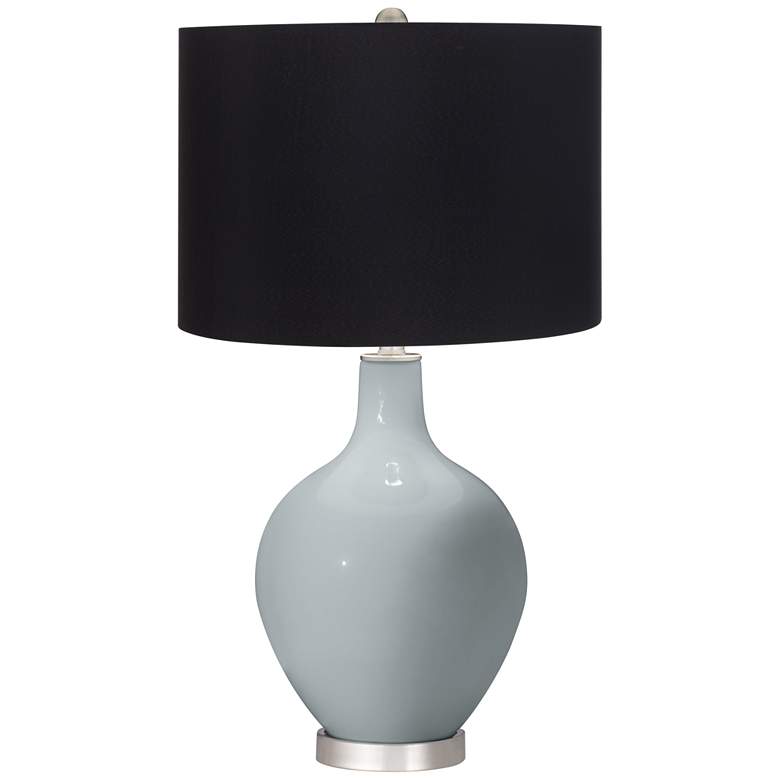 Image 1 Uncertain Gray Black Shade Ovo Table Lamp