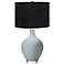 Uncertain Gray Black Shade Ovo Table Lamp