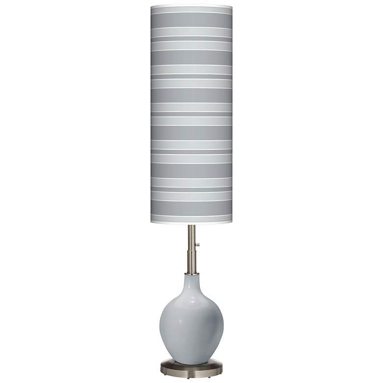 Image 1 Uncertain Gray Bold Stripe Ovo Floor Lamp