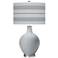 Uncertain Gray Bold Stripe Ovo Table Lamp