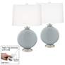 Uncertain Gray Carrie Table Lamp Set of 2 with Dimmers