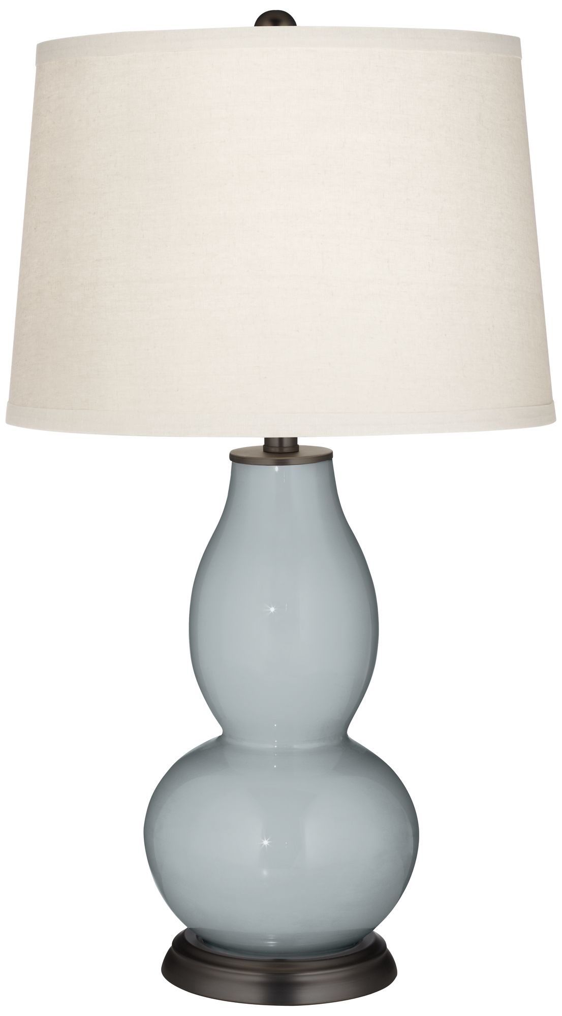 Uncertain Gray Double Gourd Table Lamp