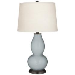 Uncertain Gray Double Gourd Table Lamp