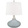 Uncertain Gray Felix Modern Table Lamp with Table Top Dimmer
