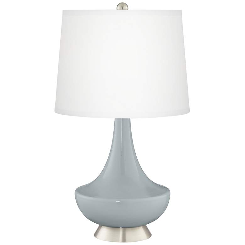 Image 2 Uncertain Gray Gillan Glass Table Lamp with Dimmer