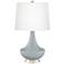 Uncertain Gray Gillan Glass Table Lamp with Dimmer