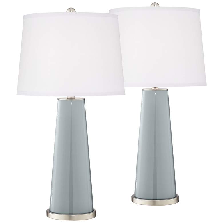 Image 2 Uncertain Gray Leo Table Lamp Set of 2 with Dimmers