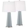 Uncertain Gray Leo Table Lamp Set of 2 with Dimmers