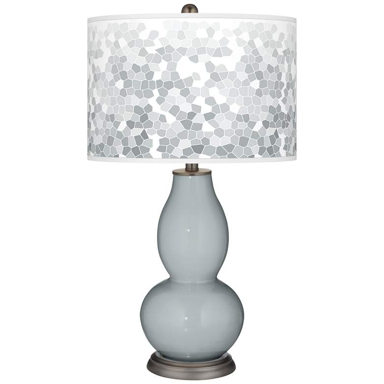 Image 1 Uncertain Gray Mosaic Giclee Double Gourd Table Lamp