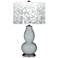 Uncertain Gray Mosaic Giclee Double Gourd Table Lamp