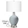 Uncertain Gray Ovo Table Lamp with USB Workstation Base