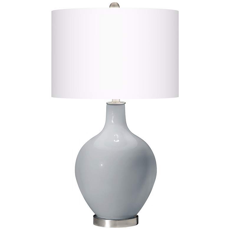 Uncertain Gray Ovo Table Lamp with USB Workstation Base more views