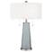 Uncertain Gray Peggy Glass Table Lamp With Dimmer