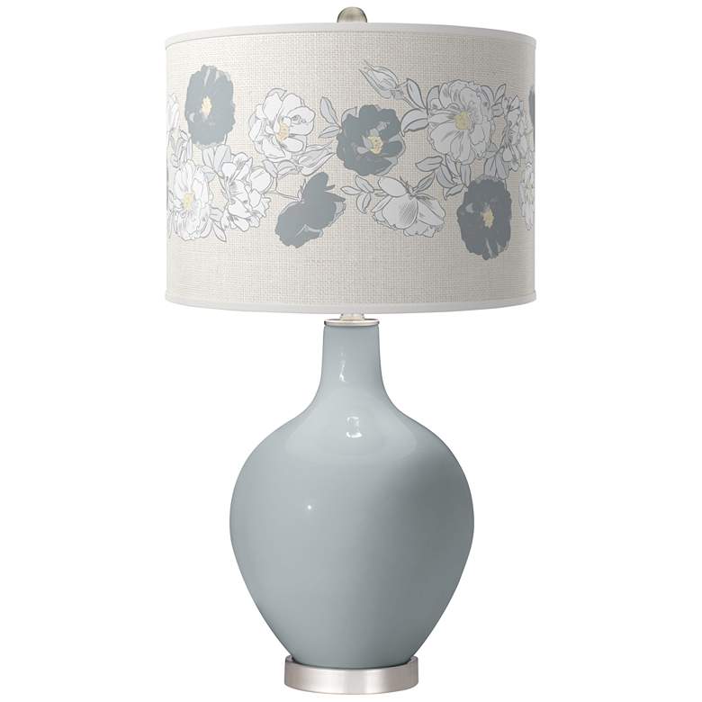 Image 1 Uncertain Gray Rose Bouquet Ovo Table Lamp