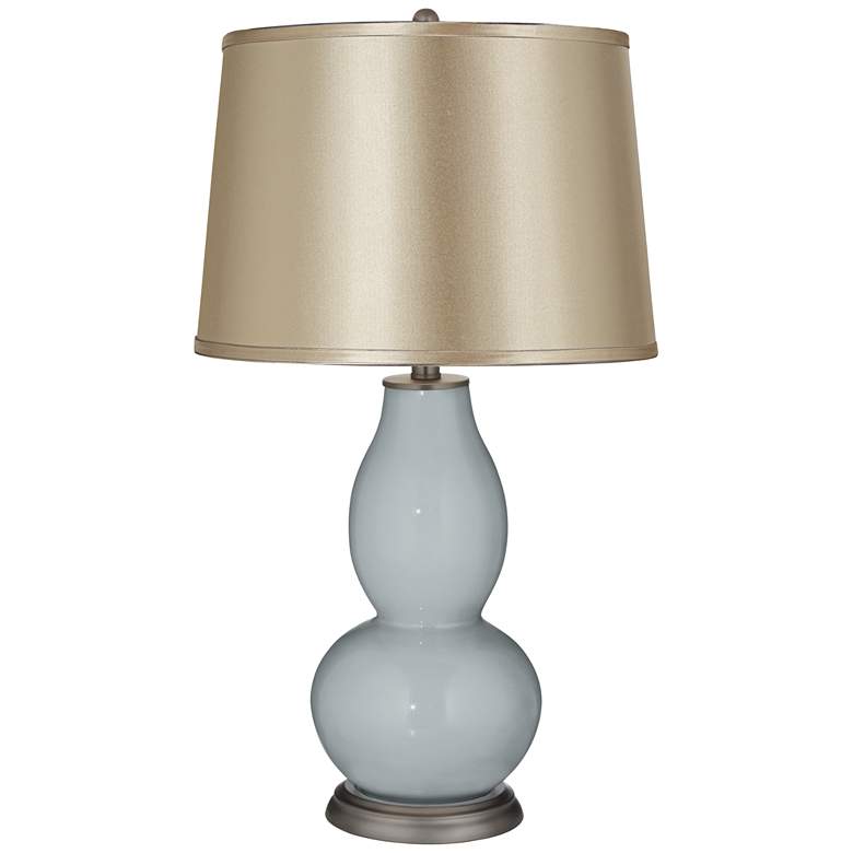 Image 1 Uncertain Gray Satin Champagne Shade Double Gourd Table Lamp