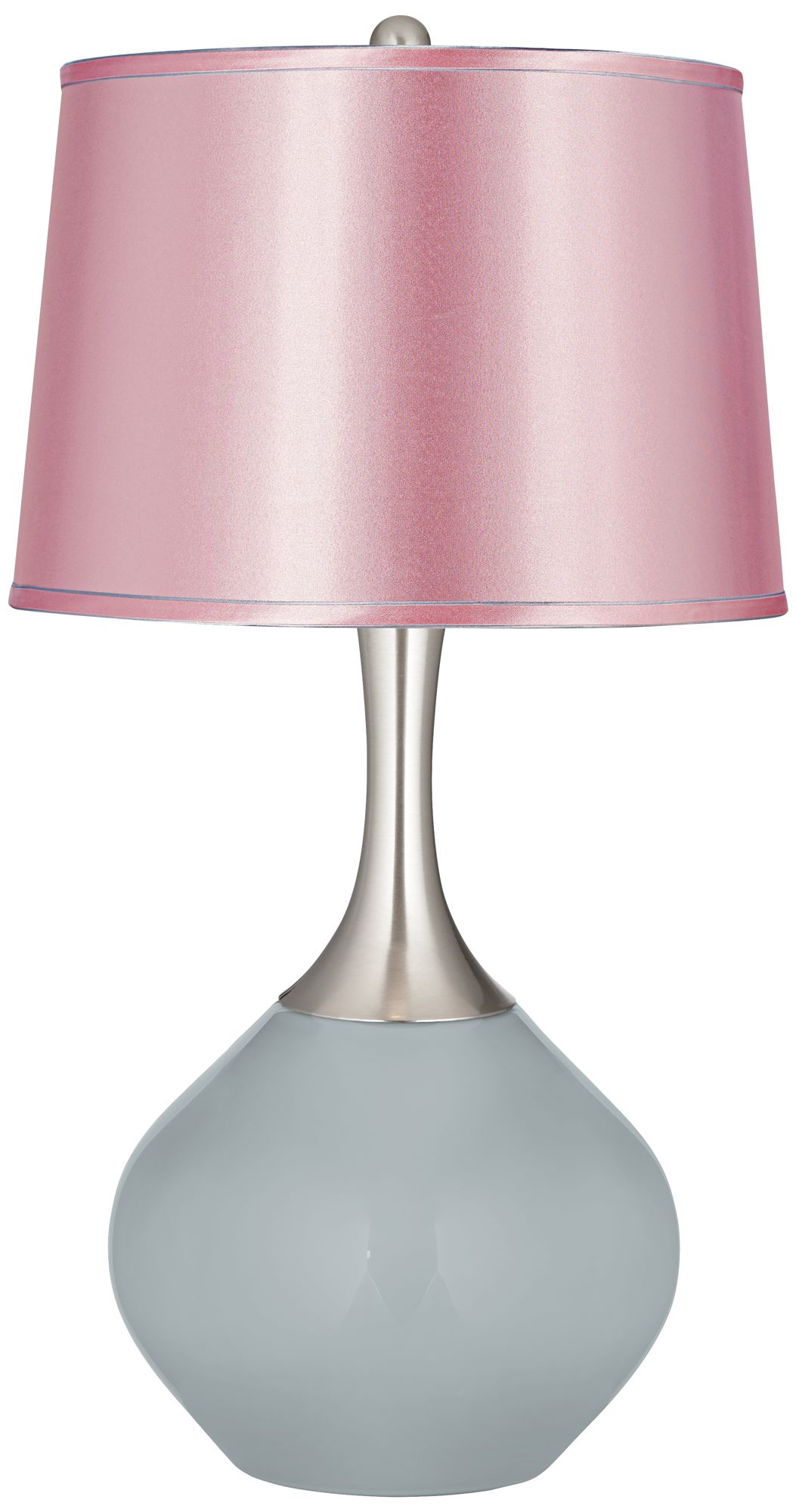 Pink and store gray lamp