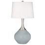 Uncertain Gray Spencer Table Lamp with Dimmer