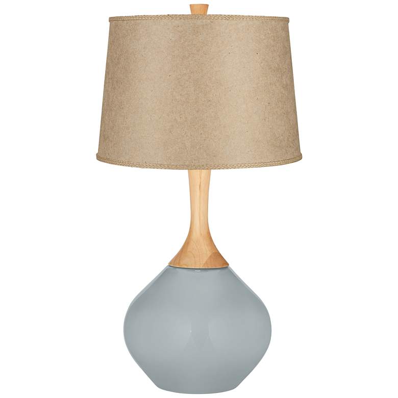 Image 1 Uncertain Gray Textured Paper Shade Wexler Table Lamp