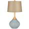 Uncertain Gray Textured Paper Shade Wexler Table Lamp