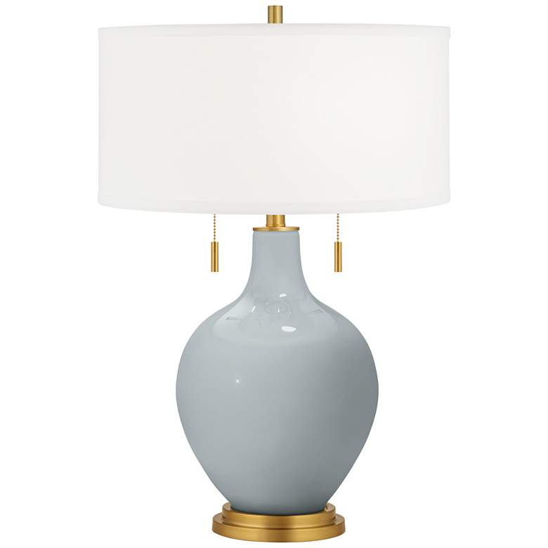 Image 1 Uncertain Gray Toby Brass Accents Table Lamp