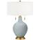 Uncertain Gray Toby Brass Accents Table Lamp