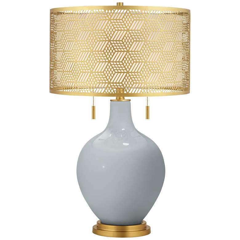 Image 1 Uncertain Gray Toby Brass Metal Shade Table Lamp