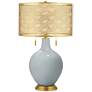 Uncertain Gray Toby Brass Metal Shade Table Lamp