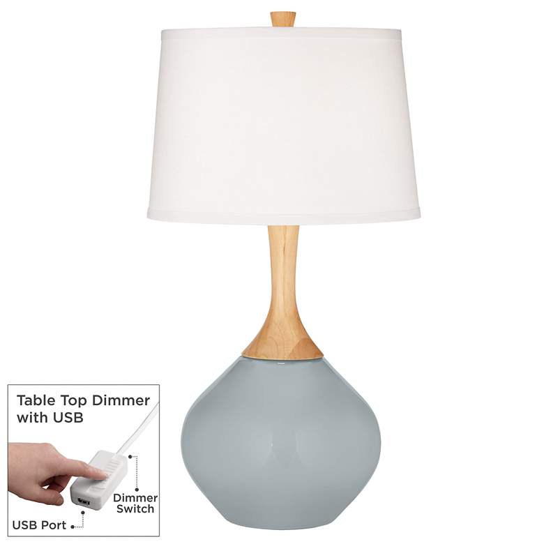 Image 1 Uncertain Gray Wexler Table Lamp with Dimmer