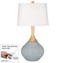 Uncertain Gray Wexler Table Lamp with Dimmer