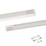 2_Under Cabinet Strip 0.5"H x 40"W 1-Light Strip Light in Aluminum more views