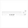 2_Under Cabinet Strip 0.5"H x 40"W 1-Light Strip Light in Black more views