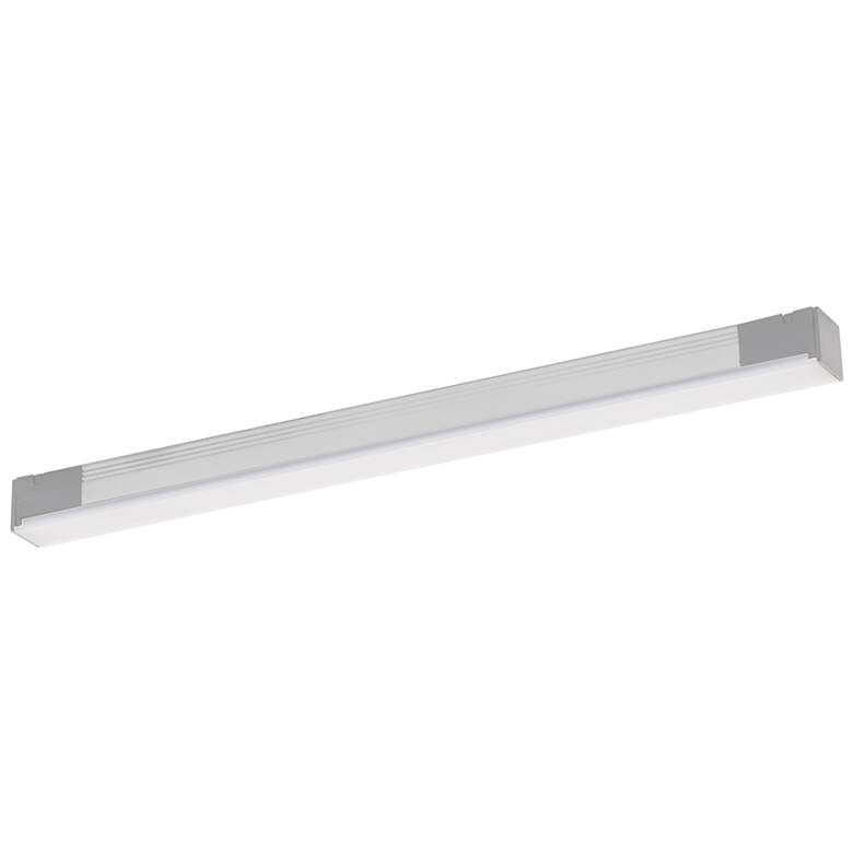 Image 1 Under Cabinet Strip 0.5"H x 8"W 1-Light Strip Light in Aluminum