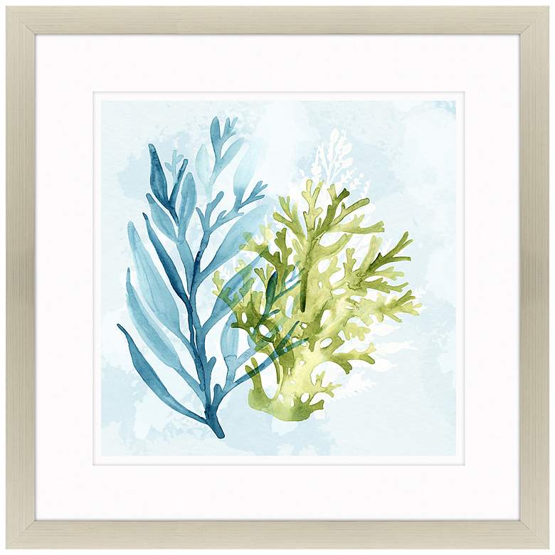 Image 1 Under Sea I 36" Square Exclusive Giclee Framed Wall Art