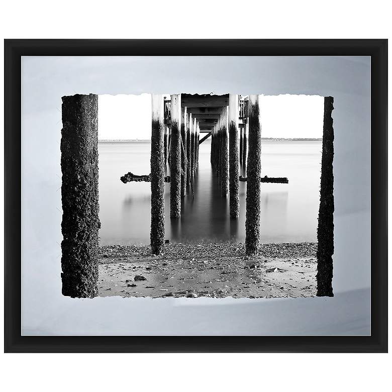 Image 1 Under The Pier I 22" Wide Framed Giclee Wall Art